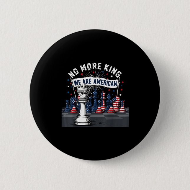 No King In America Gift Men Women  6 Cm Round Badge (Front)
