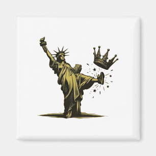 No King in America Liberity Status Pro Democrat Magnet