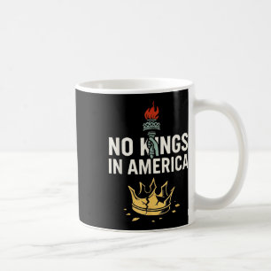 No King In America Usa Flag Vintage Protest Democr Coffee Mug