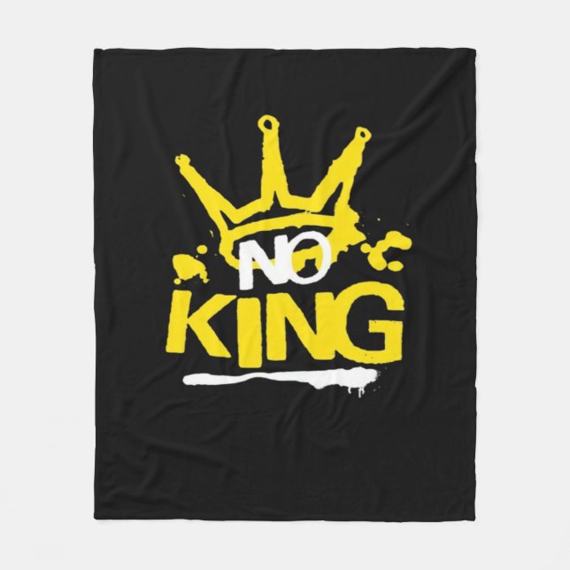 No King Minimal Clean Fleece Blanket (Front)