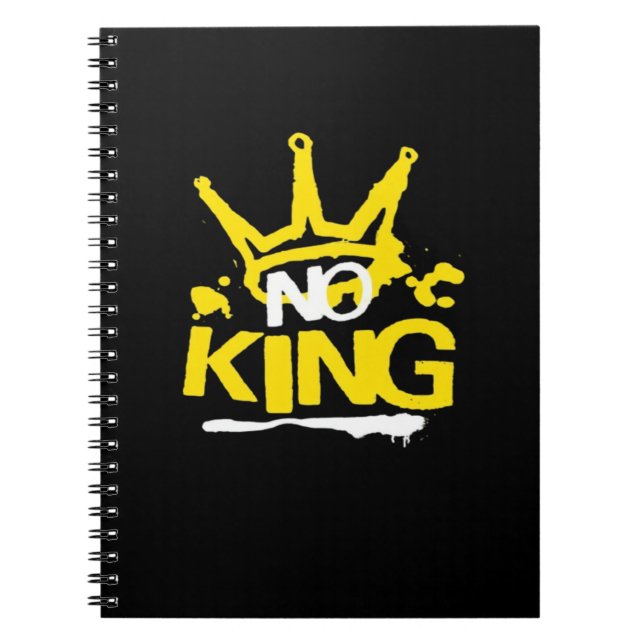 No King Minimal Clean Notebook (Front)