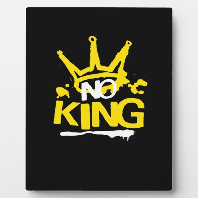 No King Minimal Clean Plaque (Front)