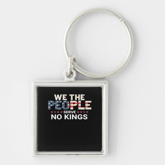 No King Patriotic Freedom No Kings In America Crea Key Ring (Front)