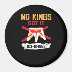No King Patriotic Freedom No Kings In America Crea Magnet