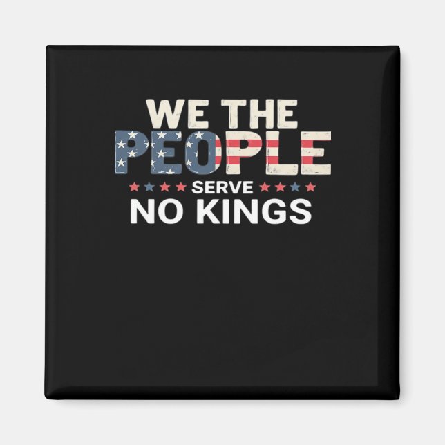 No King Patriotic Freedom No Kings In America Crea Magnet (Front)
