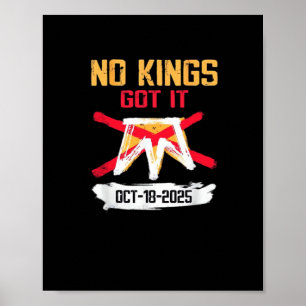 No King Patriotic Freedom No Kings In America Crea Poster