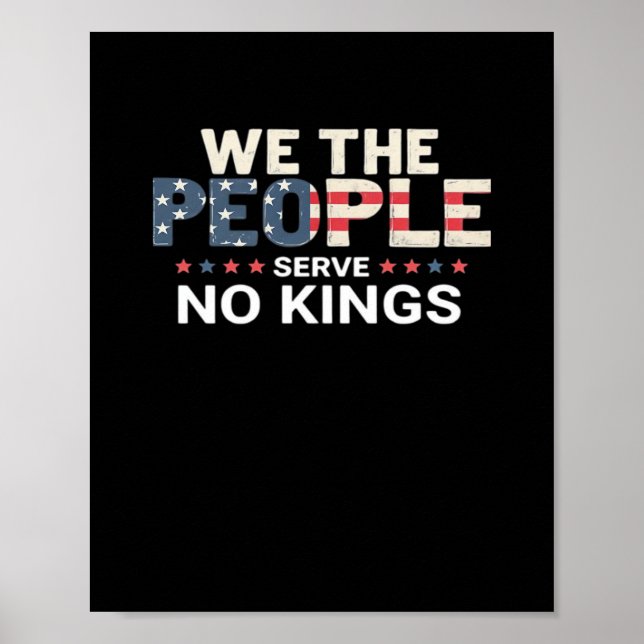 No King Patriotic Freedom No Kings In America Crea Poster (Front)