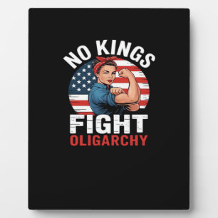 No King Patriotic Freedom No Kings In America Vint Plaque