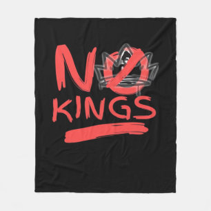 No King Simple Clean Design Fleece Blanket