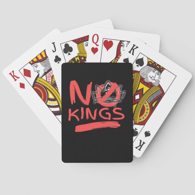 No King Simple Clean Design Playing Cards (Back)