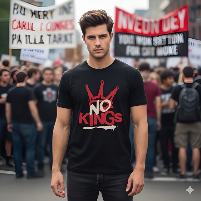No Kings Activism Statement T-Shirt (Creator Uploaded)