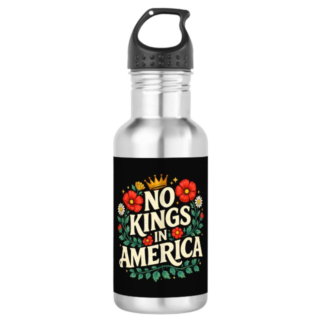 No Kings America 532 Ml Water Bottle (Front)