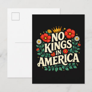 No Kings America Invitation Postcard