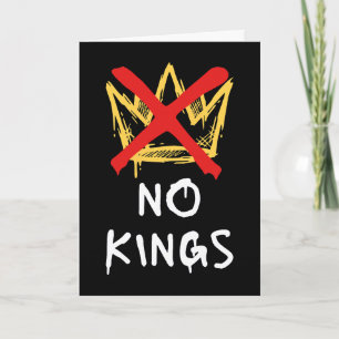 No Kings America Protest Democracy Anti-Trump I Card