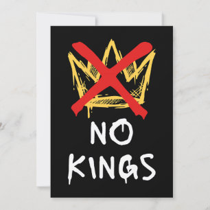 No Kings America Protest Democracy Anti-Trump I Invitation