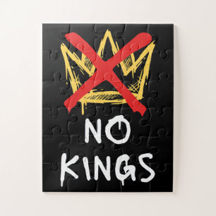 No Kings America Protest Democracy Anti-Trump I Jigsaw Puzzle