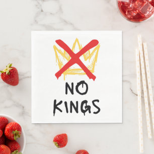 No Kings America Protest Democracy Anti-Trump I Napkin