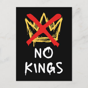 No Kings America Protest Democracy Anti-Trump I Postcard