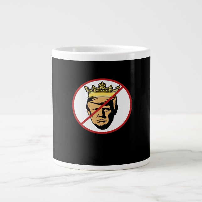 No Kings Anti Classic Creative Design Large Coffee Mug (Front)