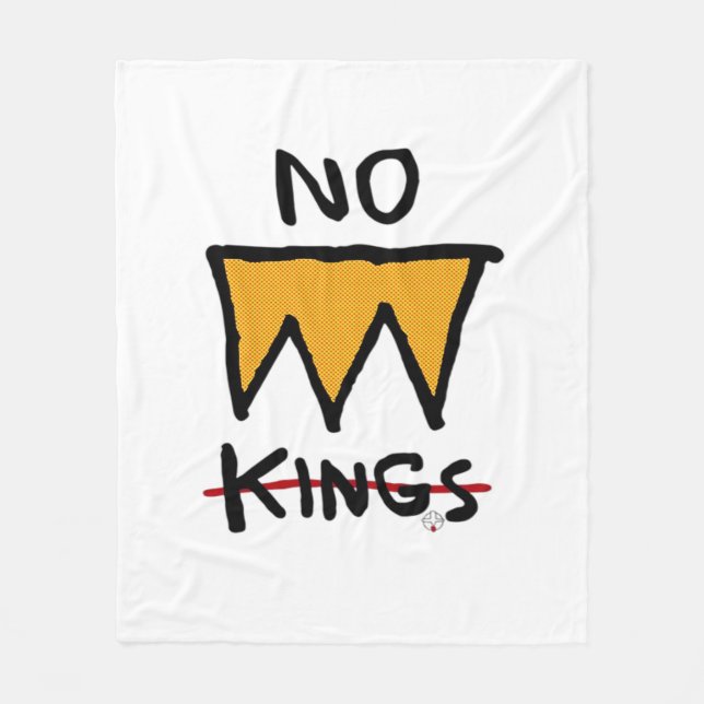 No Kings Anti Classic Fleece Blanket (Front)