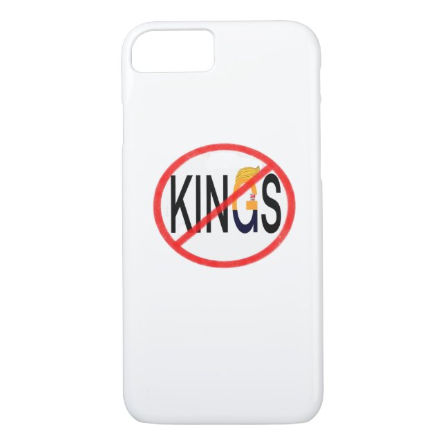 No Kings Anti Classic Minimal Clean Case-Mate iPhone Case (Back)