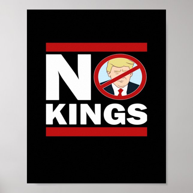 No Kings Anti Classic Minimal Clean Poster (Front)