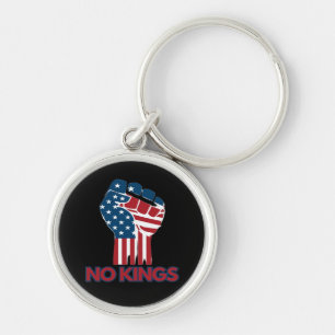 No Kings Anti Classic Retro Style Key Ring