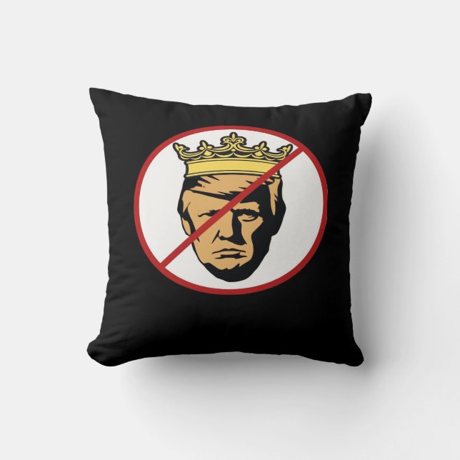No Kings Anti Creative Classic Design Cushion (Front)