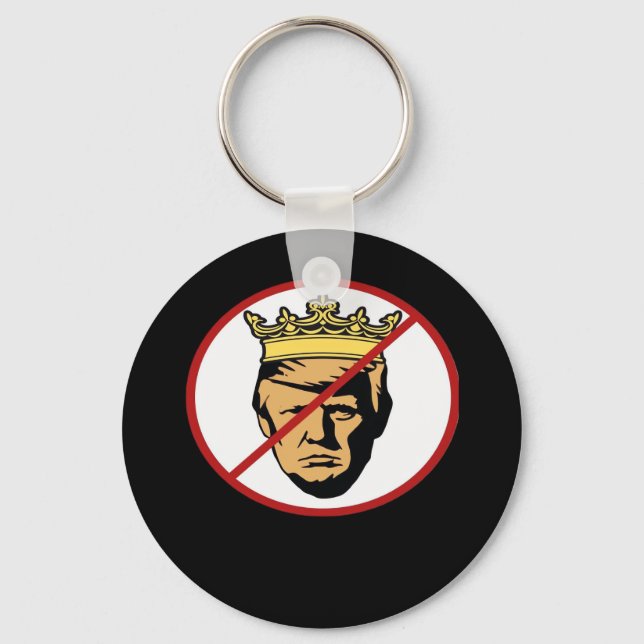 No Kings Anti Creative Classic Design Key Ring (Front)