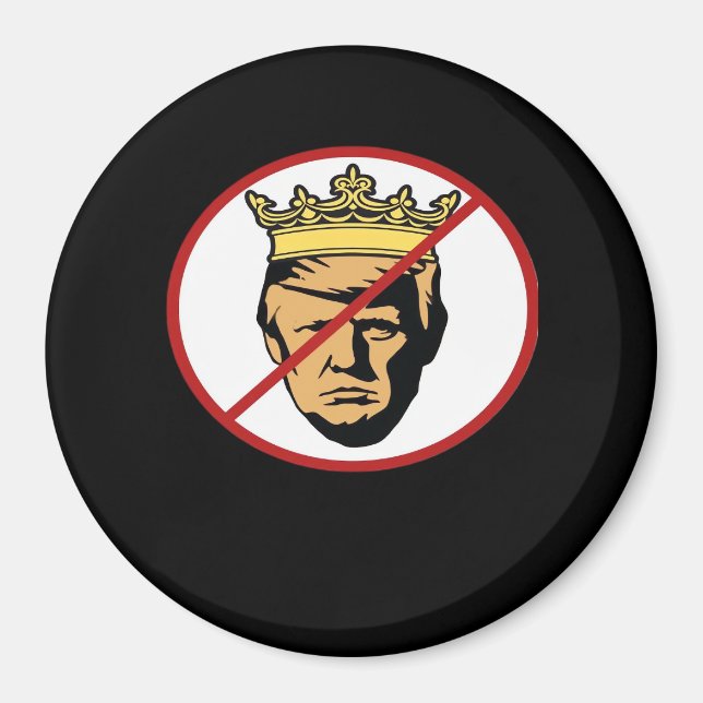 No Kings Anti Creative Classic Design Magnet (Front)