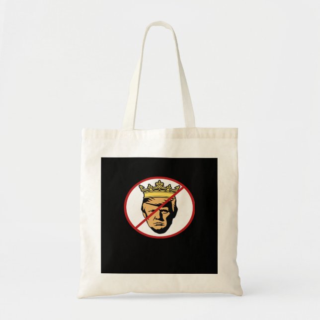 No Kings Anti Creative Classic Design Tote Bag (Front)