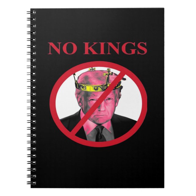 No Kings Anti Creative Graphic Style Notebook (Front)