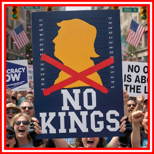 No Kings Anti Trump America USA Democracy Protest  Poster