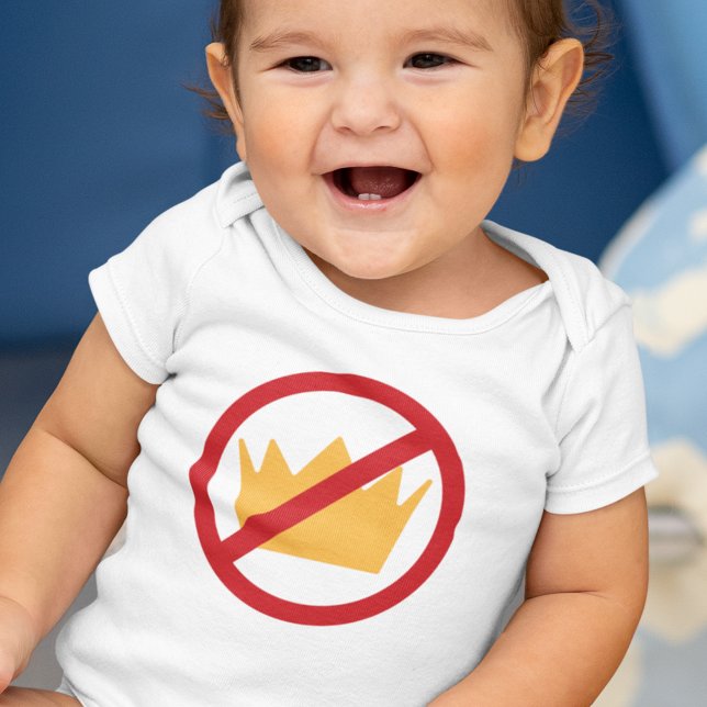 NO KINGS! Anti-Trump Baby  Baby Bodysuit (Creator Uploaded)