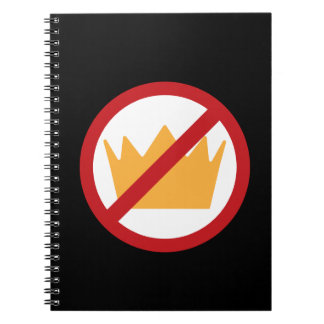 NO KINGS! Anti-Trump Black Notebook