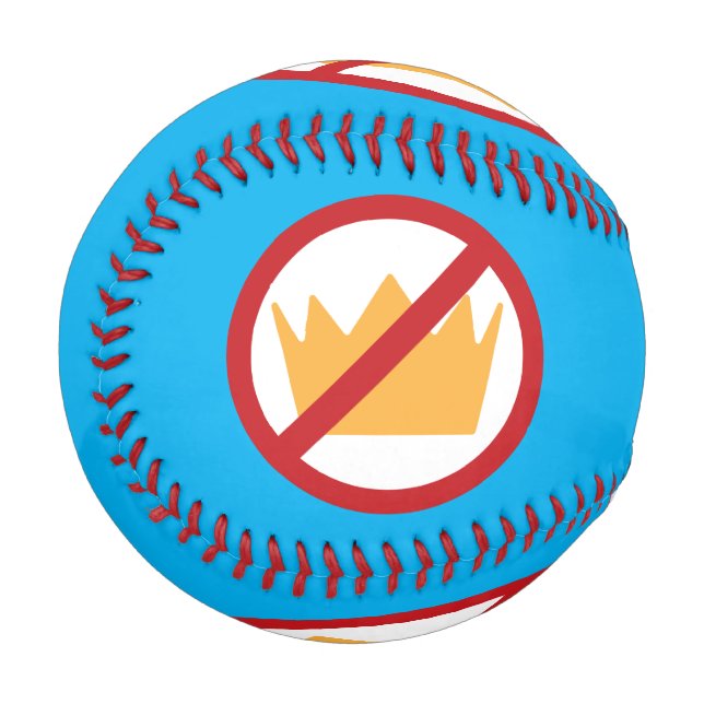 NO KINGS! Anti-Trump Blue Baseball (Front Left)