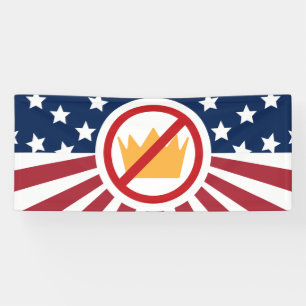 NO KINGS! Anti-Trump Flag Banner