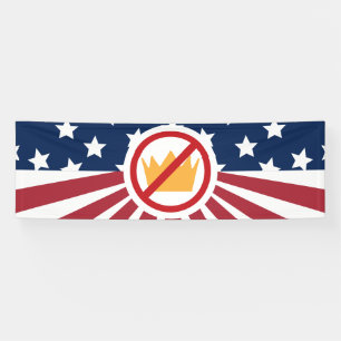 NO KINGS! Anti-Trump Flag Banner