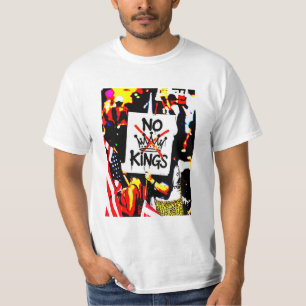 NO KINGS! Anti-Trump Pro-democracy T-Shirt