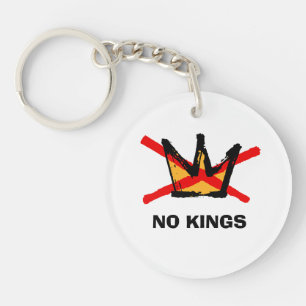 NO KINGS  Anti-Trump Pro-democracy T-Shirt Key Ring