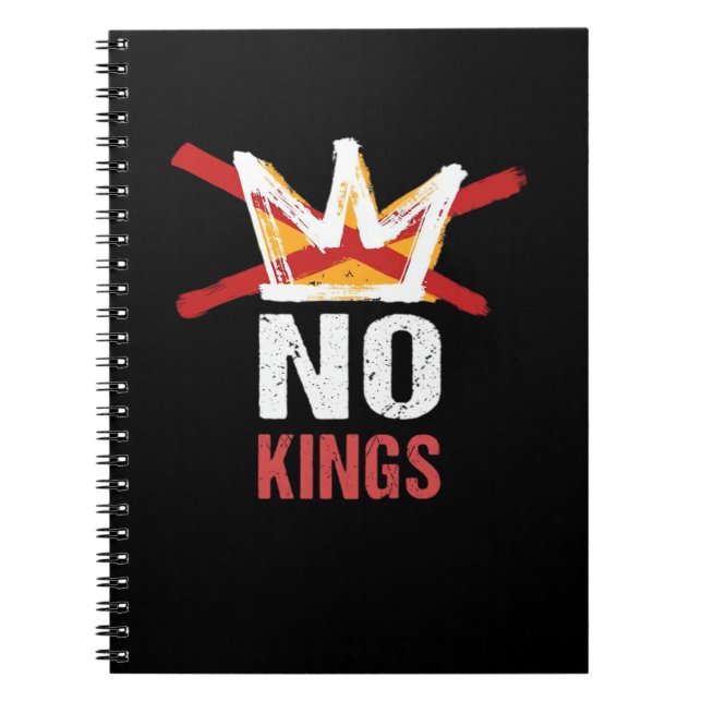 No Kings Anti Vintage Graphic Notebook (Front)