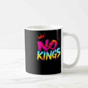 No Kings - Bold Graffiti Statement Sticker  Coffee Mug