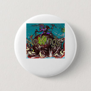 No Kings Classic Modern Minimal Style 6 Cm Round Badge