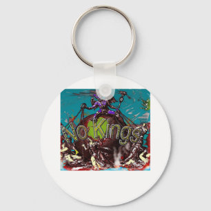 No Kings Classic Modern Minimal Style Key Ring