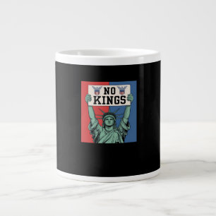 No Kings Classic Patriotic Style Large Coffee Mug