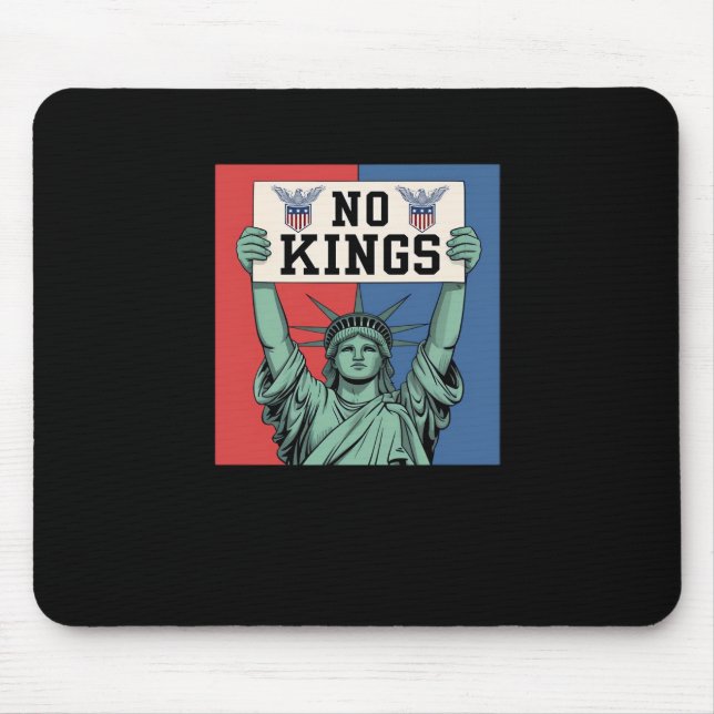 No Kings Classic Patriotic Style Mouse Pad (Front)