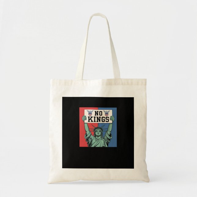 No Kings Classic Patriotic Style Tote Bag (Front)