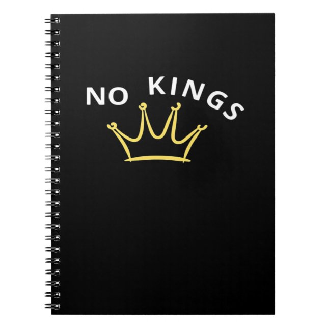 No Kings Classic Retro Cool Notebook (Front)