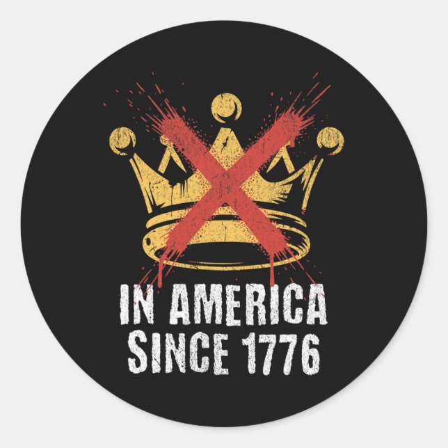 No Kings  Classic Round Sticker (Front)