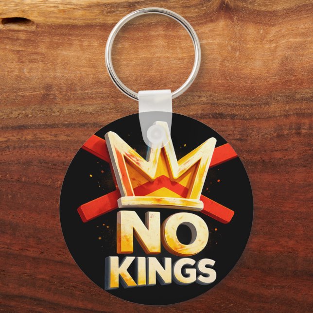 NO KINGS Crown Keychain – Stylish Royal Design Key (Back)